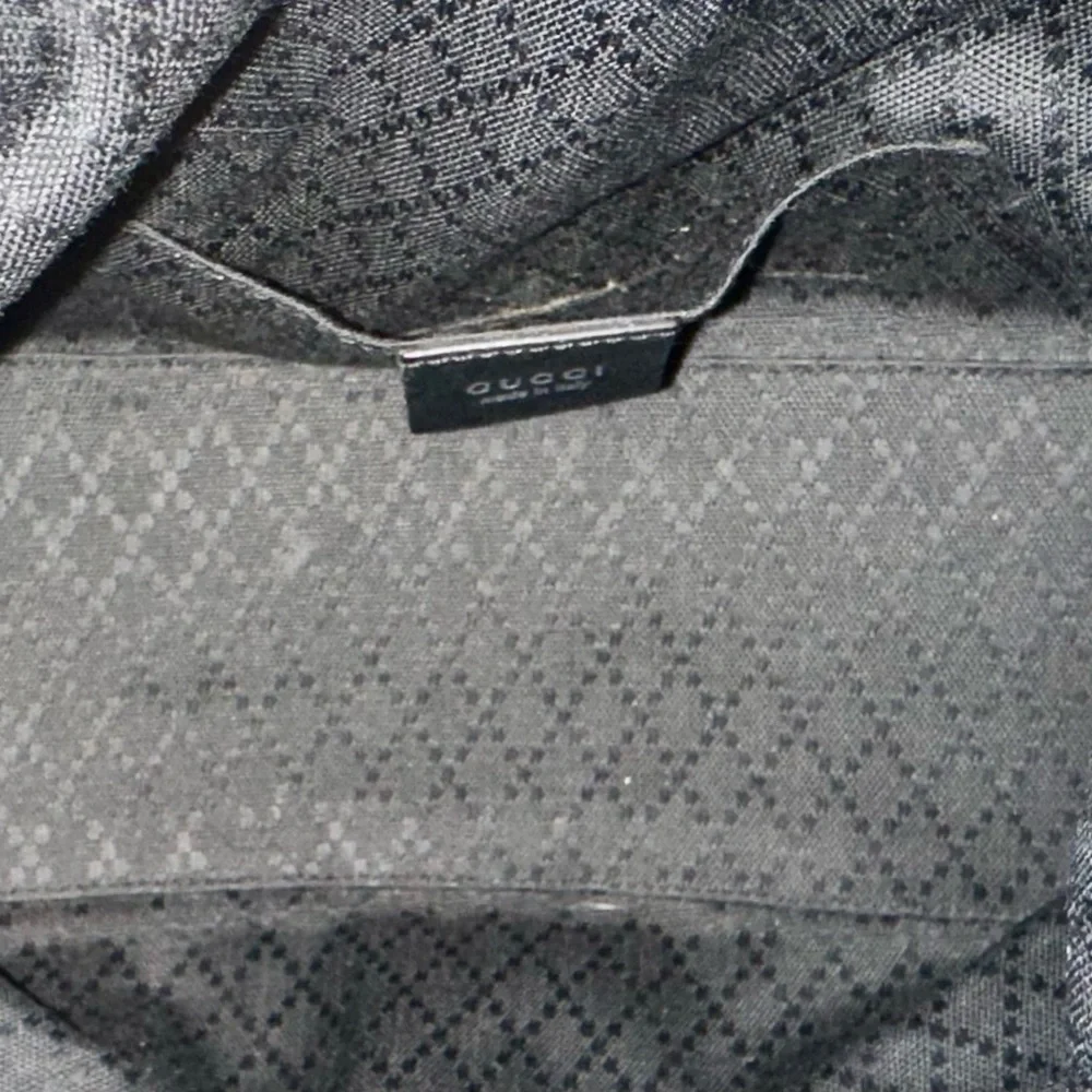 Gucci Vintage Black Nylon & Genuine Leather Hobo Shoulder Bag Purse - Picture 13 of 13